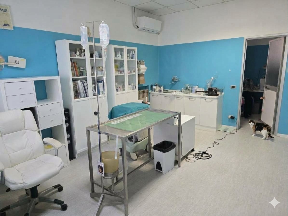 Sala visite dell'Ambulatorio Veterinario Europa